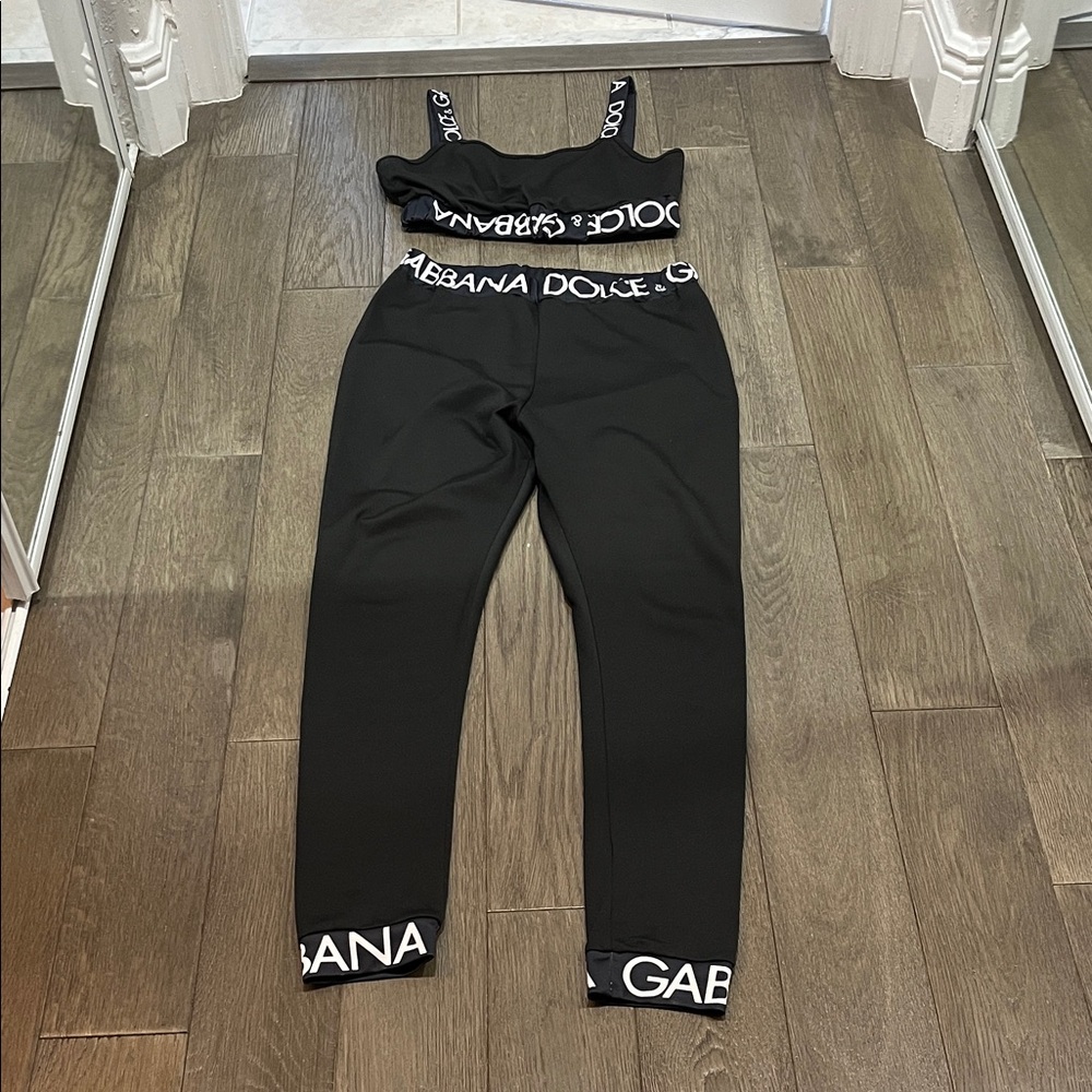 Dolce & Gabbana Black Logo Strap two piece